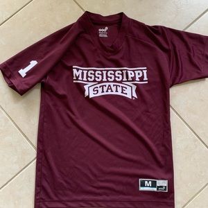 Youth Maroon Mississippi State Bulldogs Baseball Jersey size M New without tags
